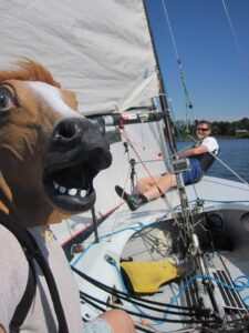 SEATTLE CHIROPRACTOR HORSING AROUND ON A BOAT
